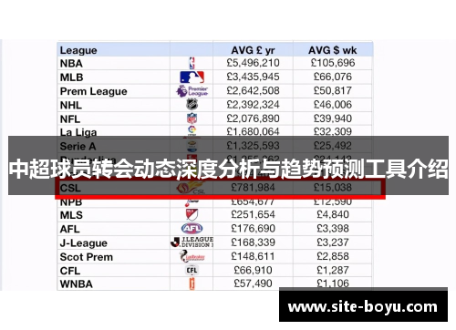 中超球员转会动态深度分析与趋势预测工具介绍